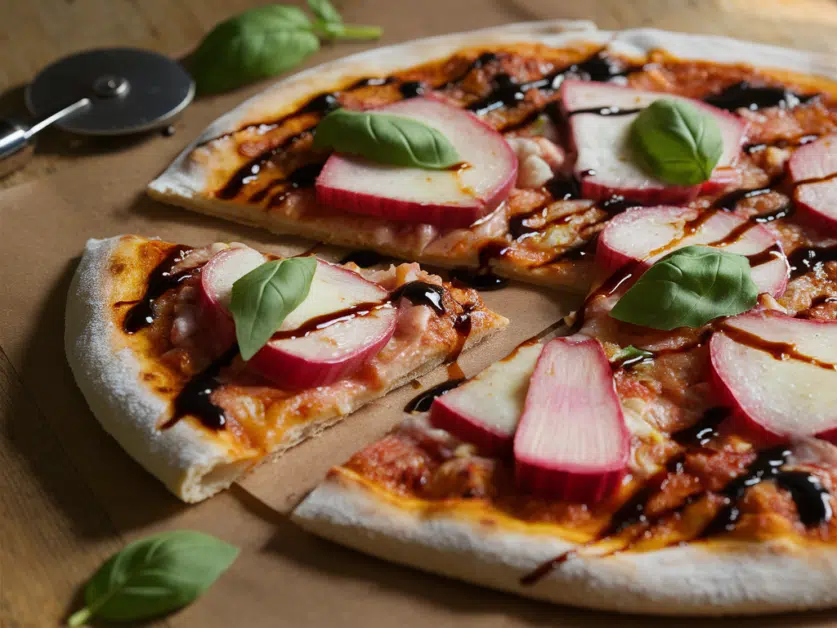 Rhubarb Pizza recipe