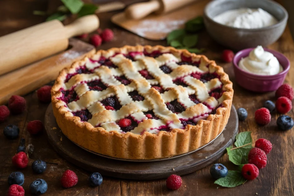 Traditional Goumi Berry Pie