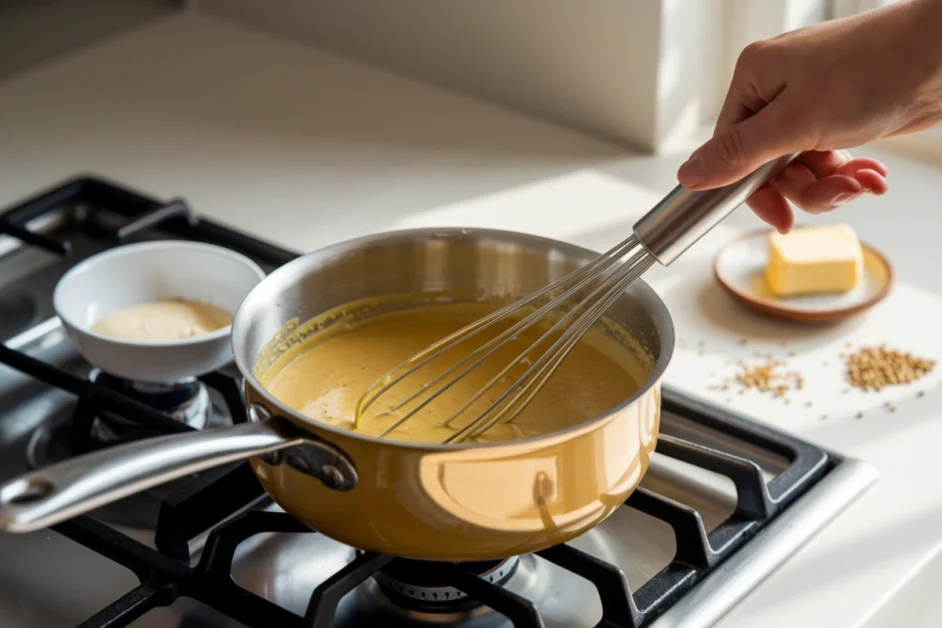 how to thicken mustard sauce