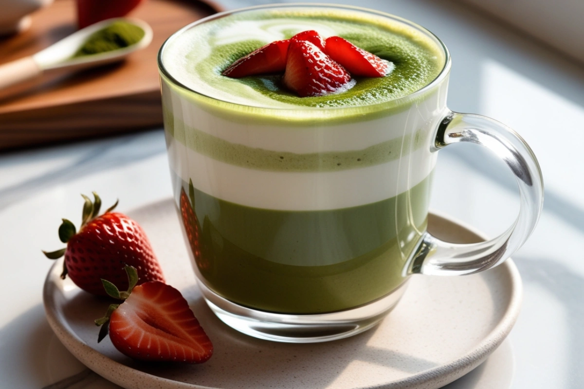 strawberry matcha