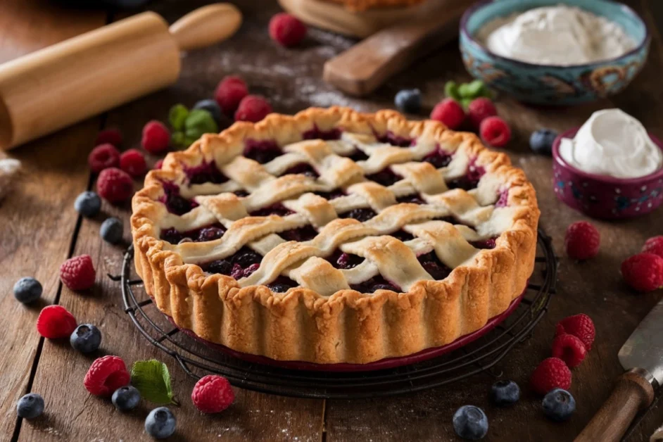 Traditional Goumi Berry Pie