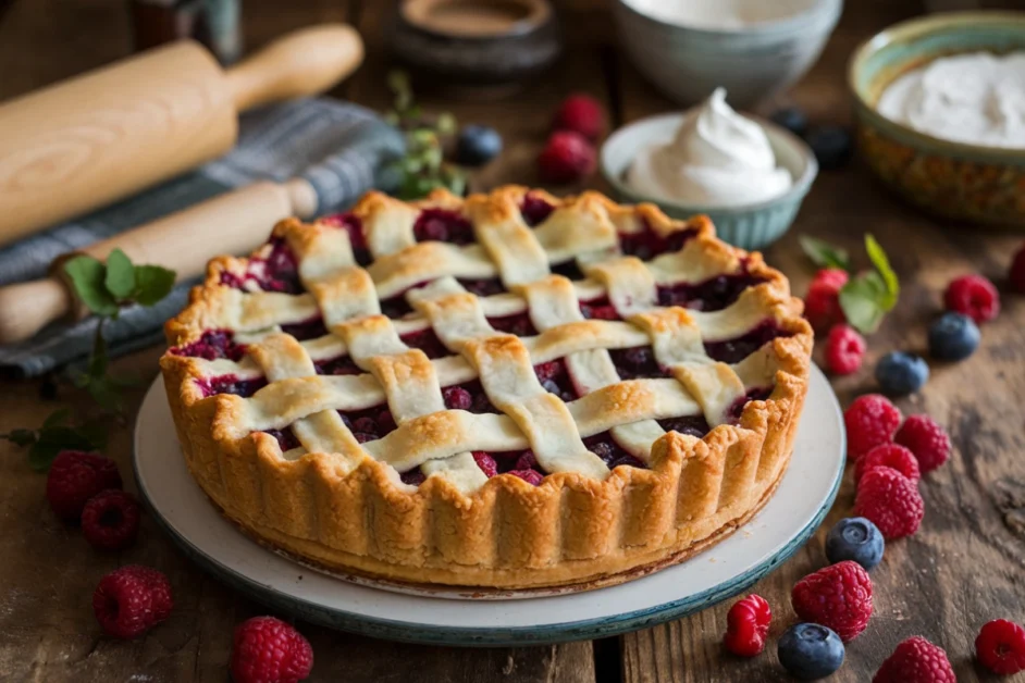 Traditional Goumi Berry Pie