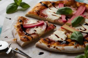 Rhubarb Pizza recipe