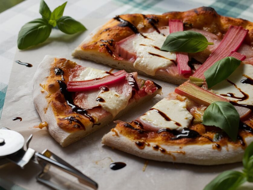 Rhubarb Pizza recipe