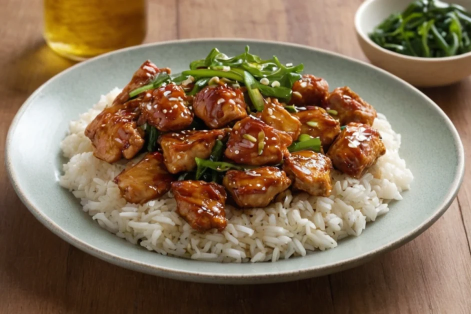 Rice recipe with Korean chicken