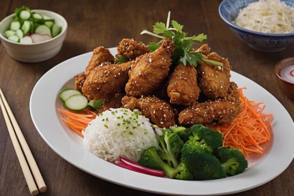 What is the white stuff served with Korean fried chicken