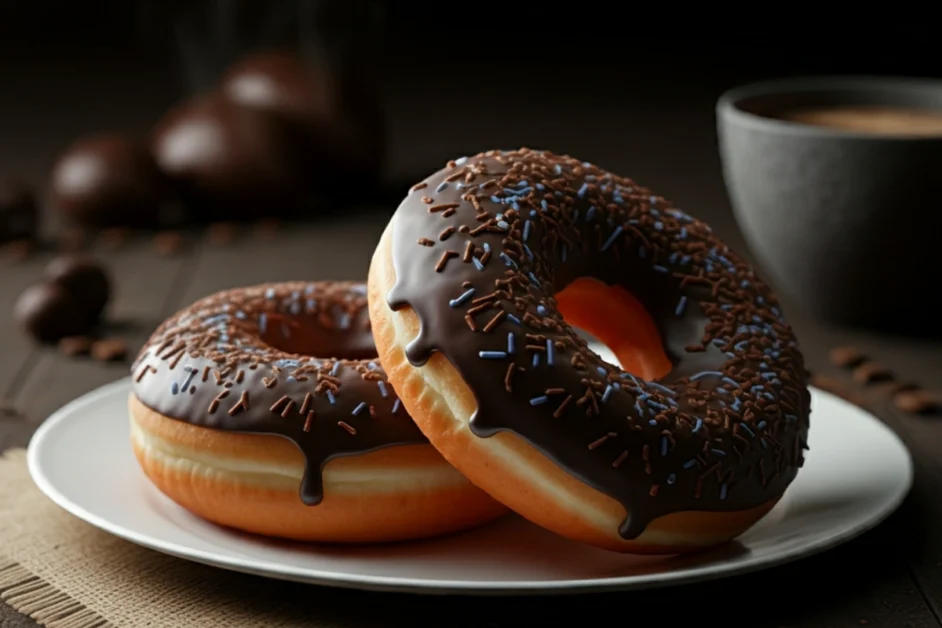 How many calories are in 2 chocolate donuts?