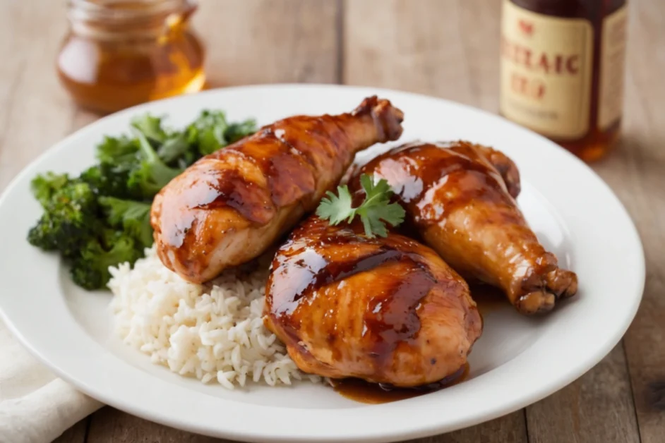 Honey Bourbon Barbecue Chicken