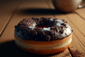 How many calories are in a double chocolate donut