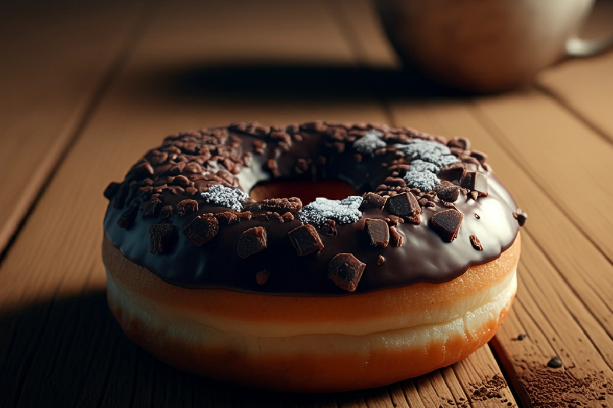 How many calories are in a double chocolate donut