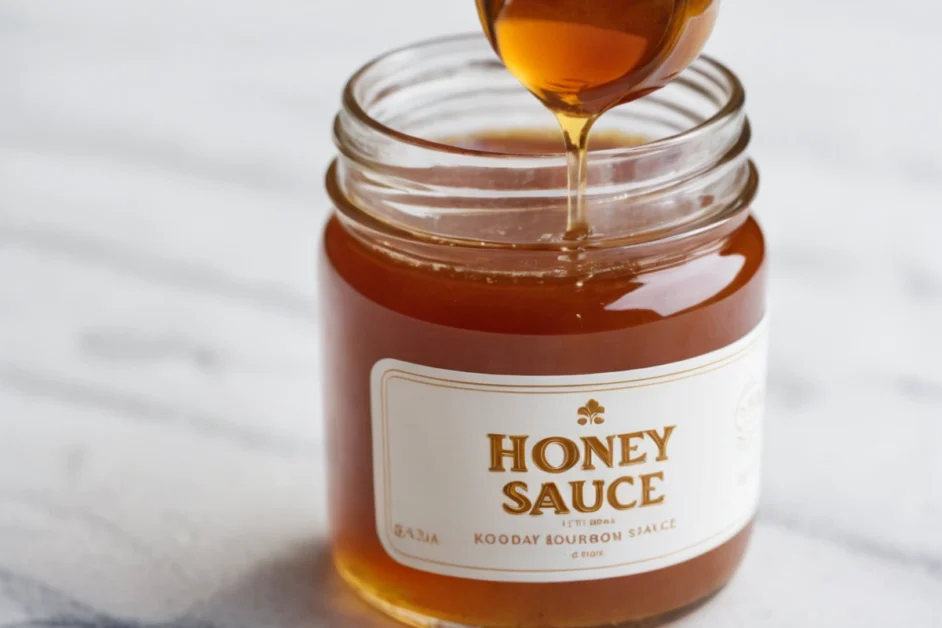 What is honey bourbon sauce made of