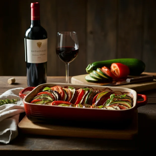 Red wine in Ratatouille recipe