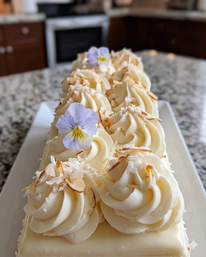 Coconut Almond Cream Cake