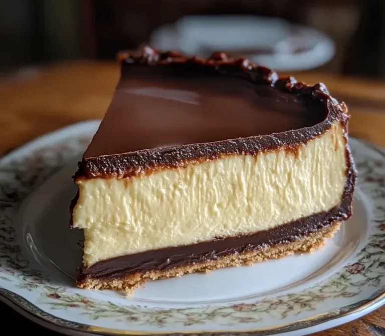 Heavenly Boston Cream Pie Cheesecake