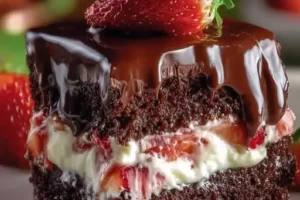 Strawberry-Filled Chocolate Cake