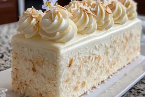 Coconut Almond Cream Cake