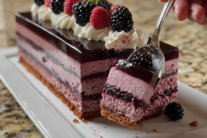 Blackberry Mousse Cake