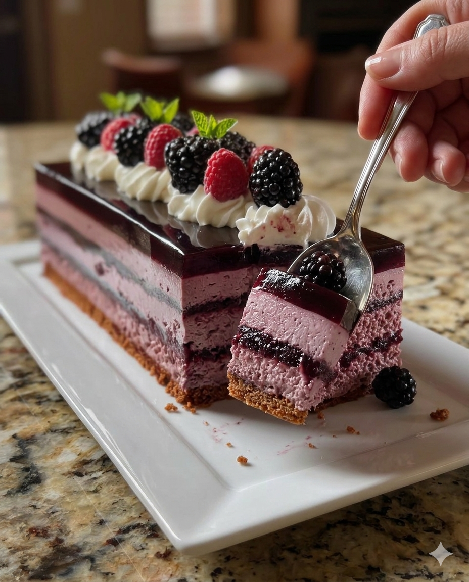 Blackberry Mousse Cake