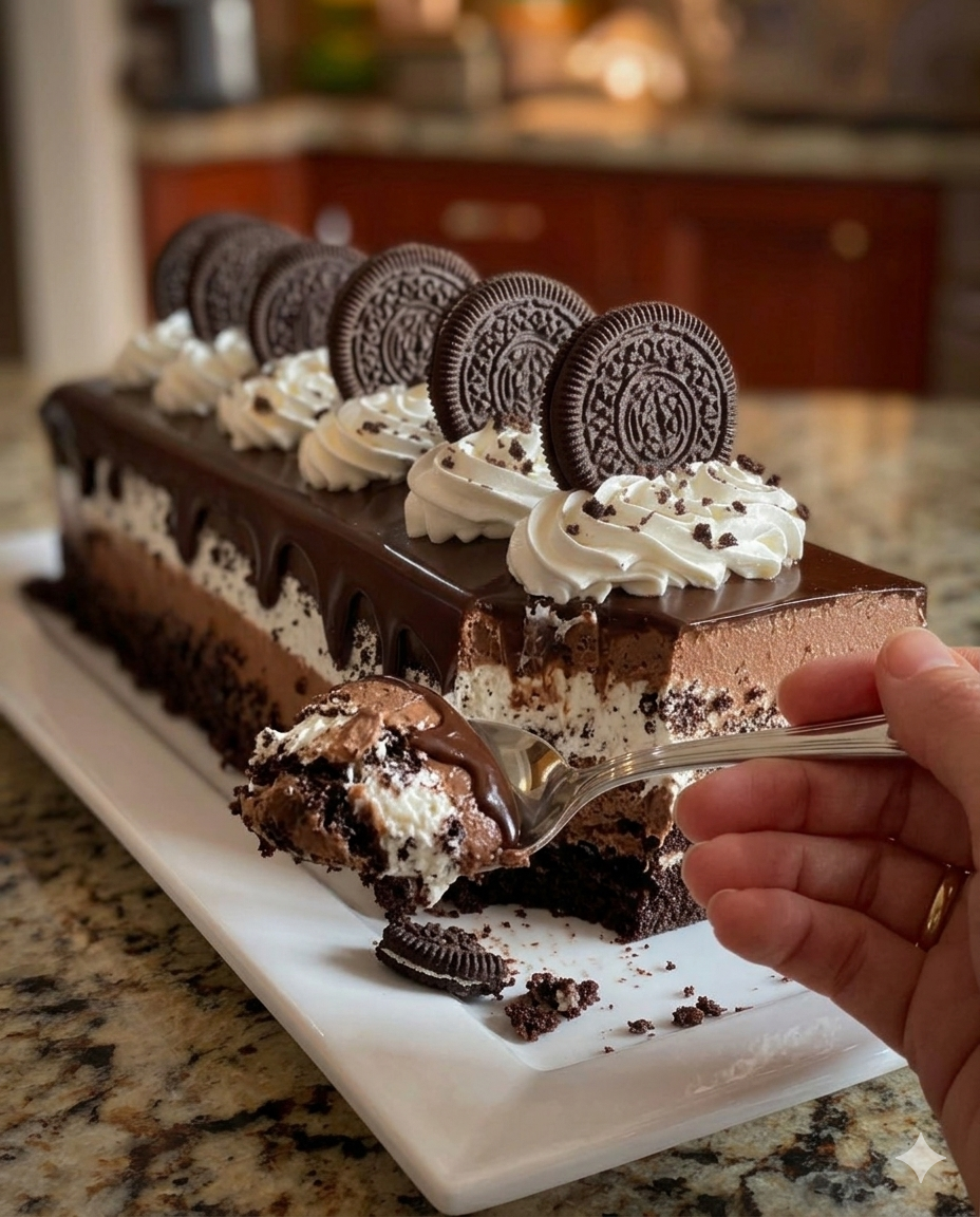 Cookies and Cream Mousse Cake