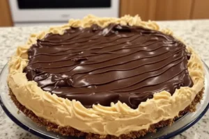 No-Bake Chocolate Peanut Butter Cream Pie