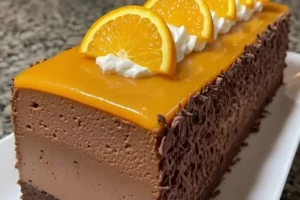No-Bake Chocolate Orange Mousse Cake
