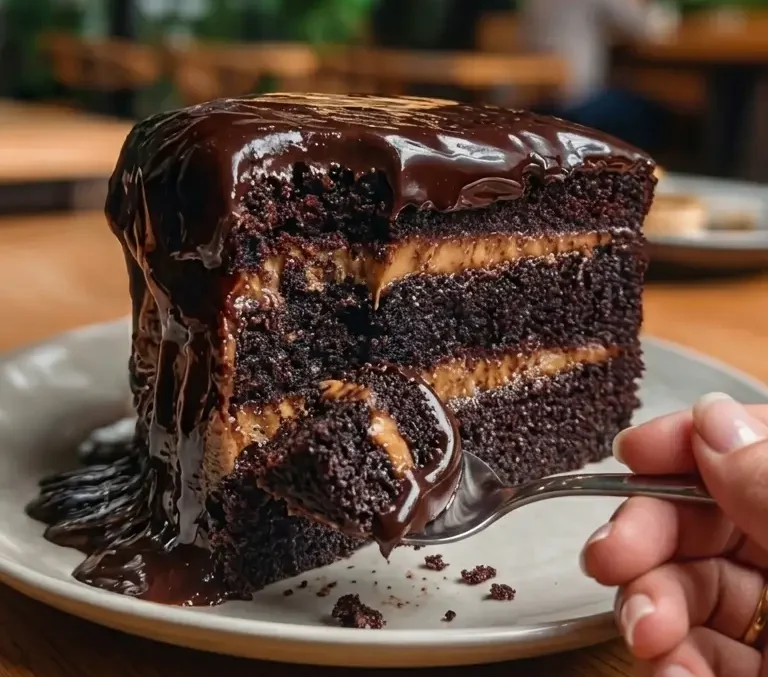 Chocolate Caramel Fudge Cake