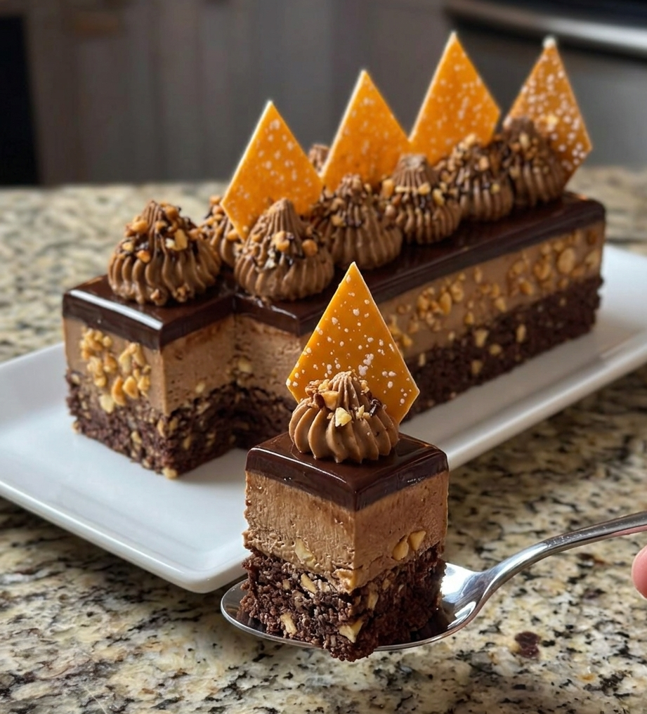 Toffee Crunch Mousse Cake