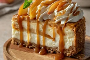 Peach Cobbler Cheesecake