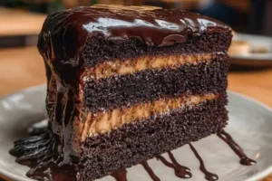 Chocolate Caramel Fudge Cake