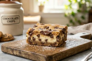 Chocolate Chip Cookie Cheesecake Bars