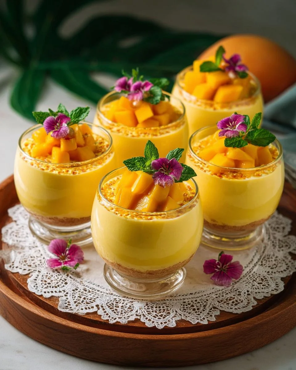 Creamy Mango Mousse Cups
