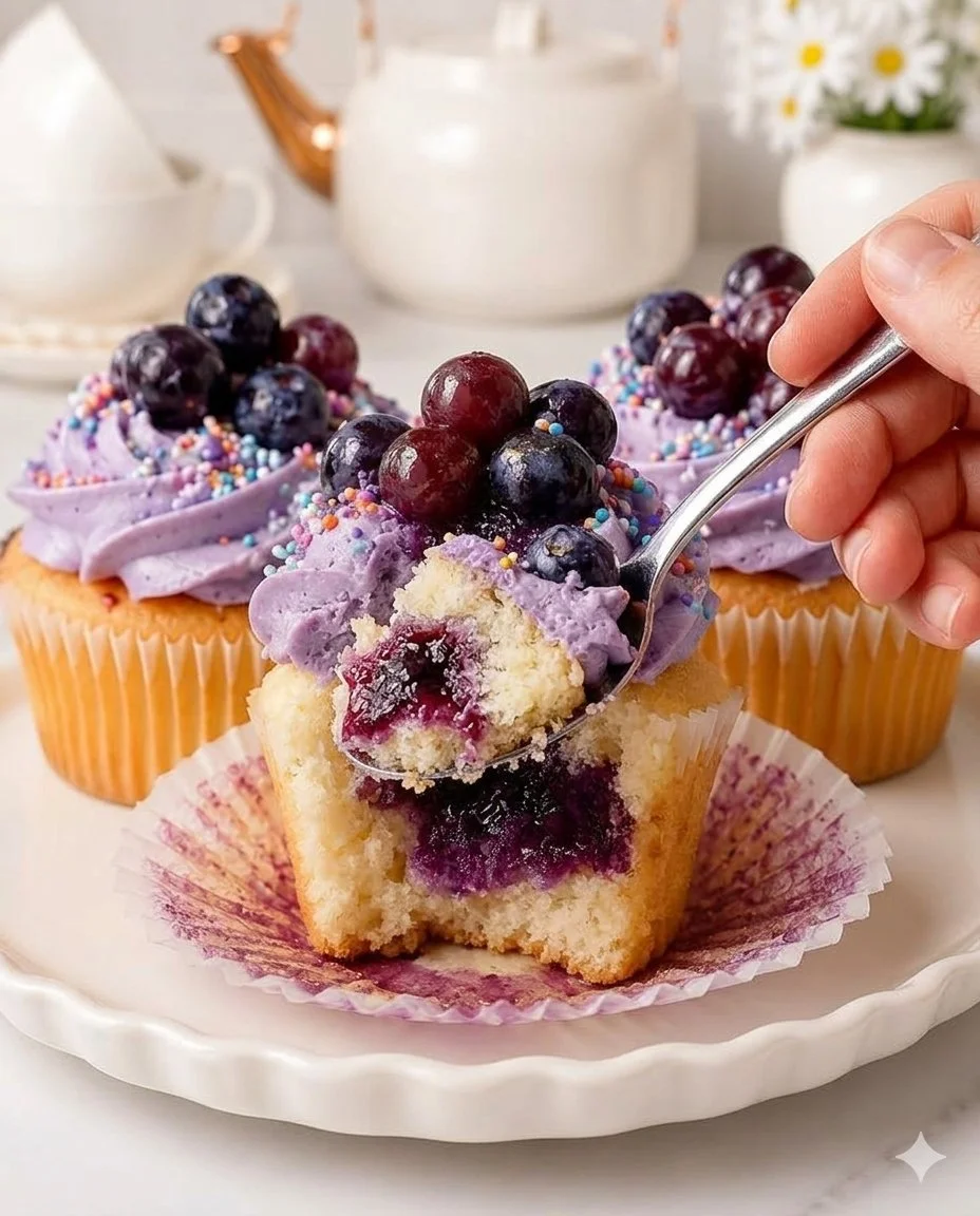 Grape Crush Cupcakes