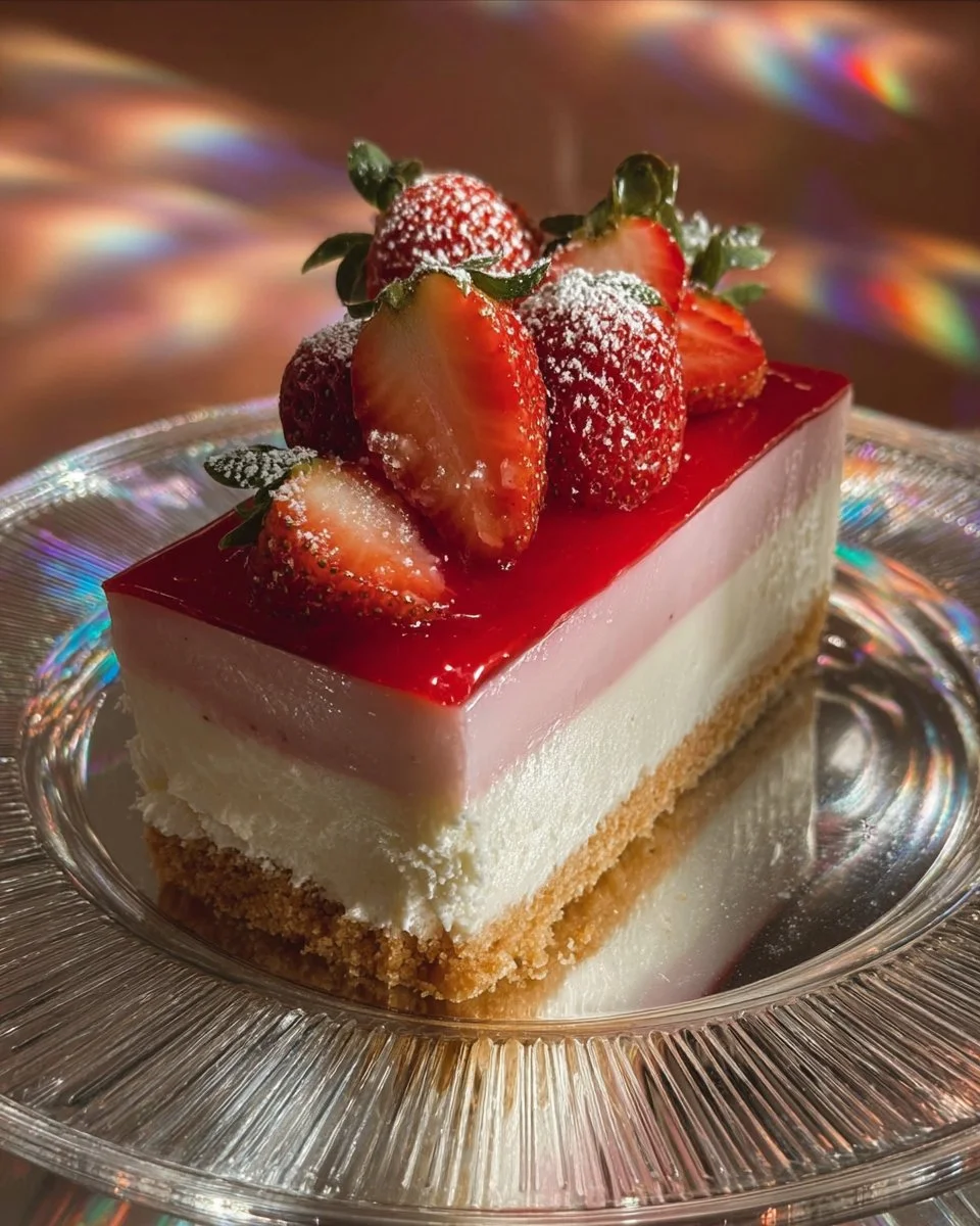 Layer Strawberry Cheesecake