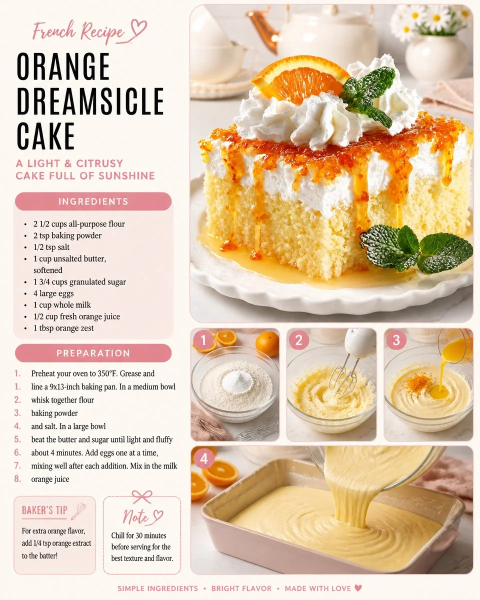 Orange Dreamsicle Cake