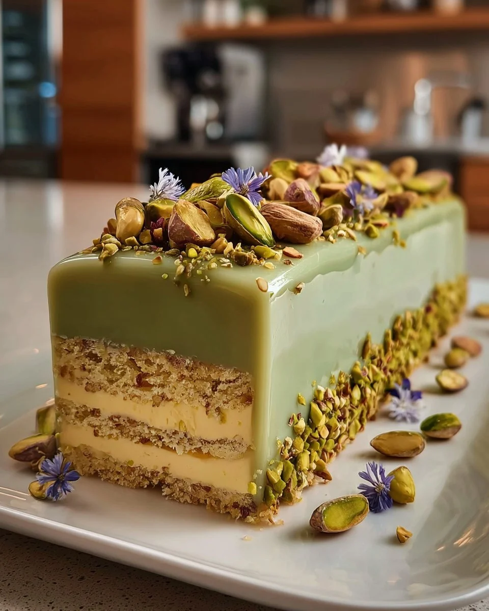 Pistachio Almond Cheesecake