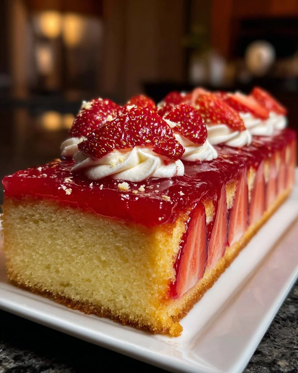 Strawberry Crunch Layer Cake