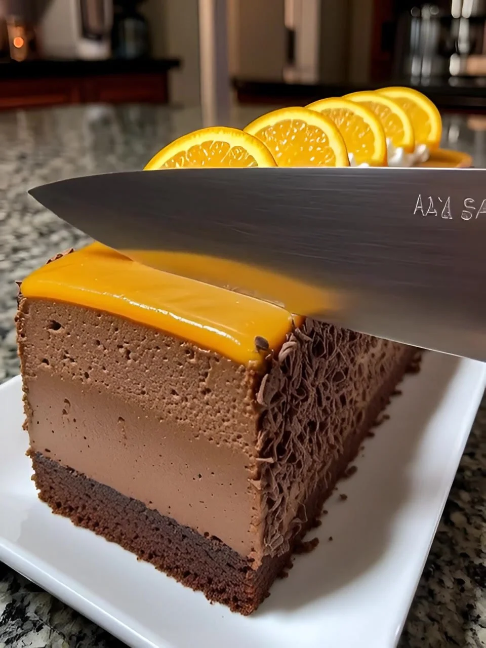 No-Bake Chocolate Orange Mousse Cake
