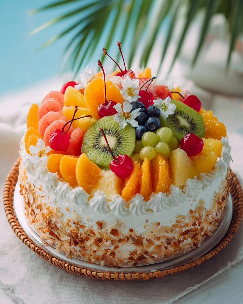 Tropical Paradise Fruit Cake