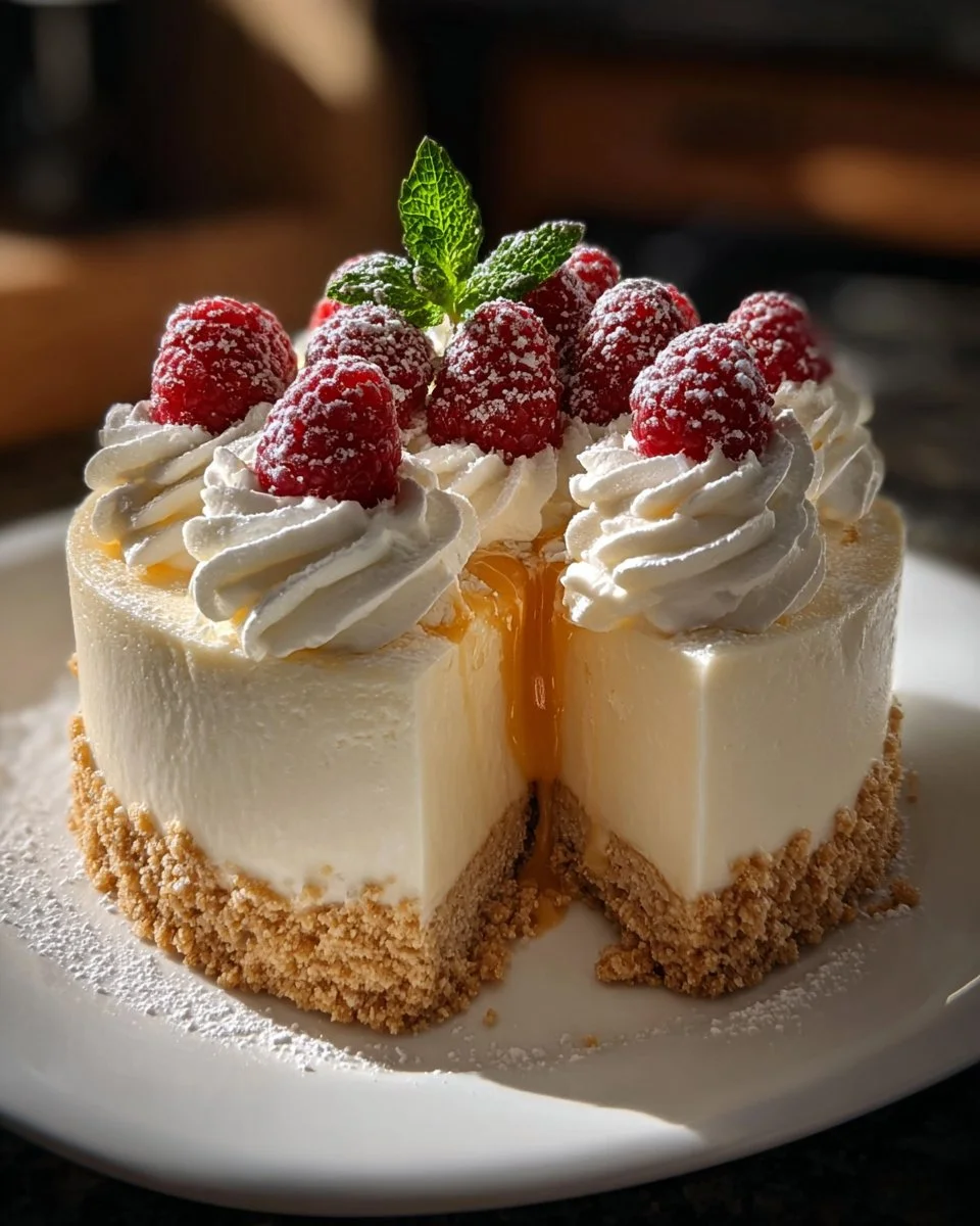 White Chocolate Raspberry Mousse Cake