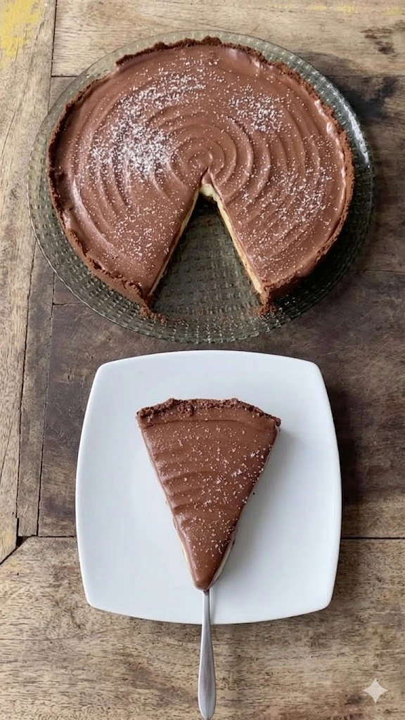 Chocolate Vanilla Custard Tart