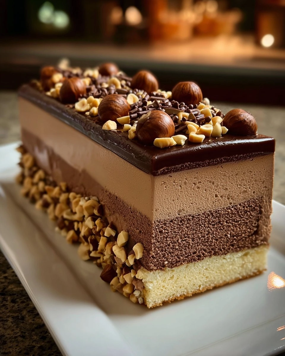 Hazelnut Chocolate Mousse Cake