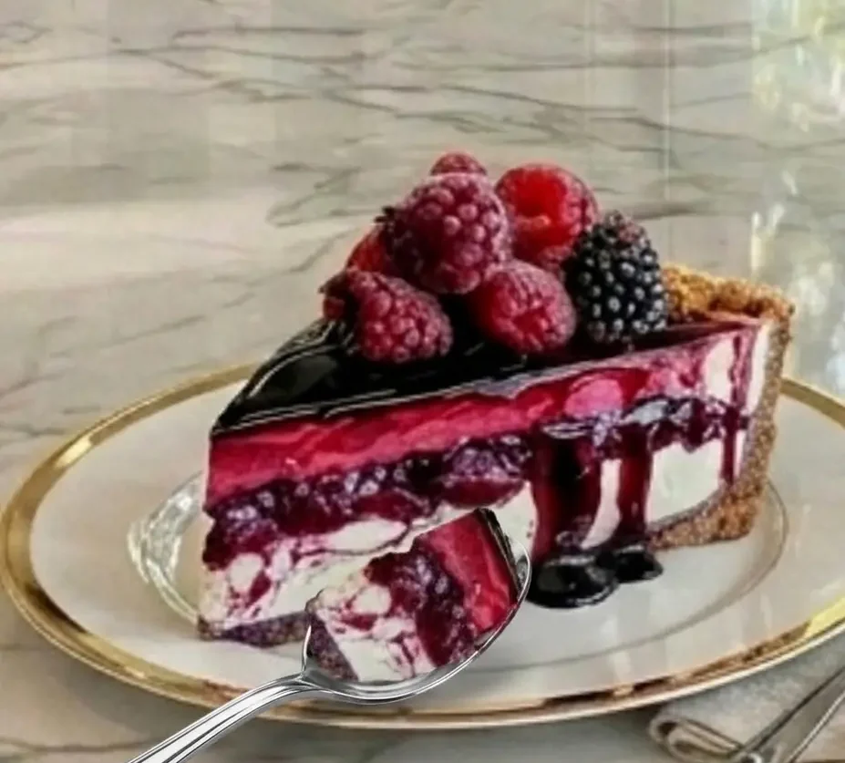 Berry Bliss Baked Cheesecake