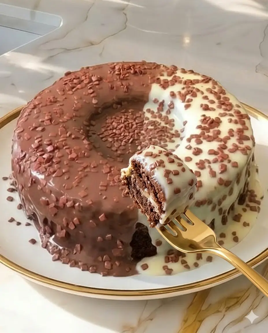 Bolo de Brigadeiro com Dupla Cobertura