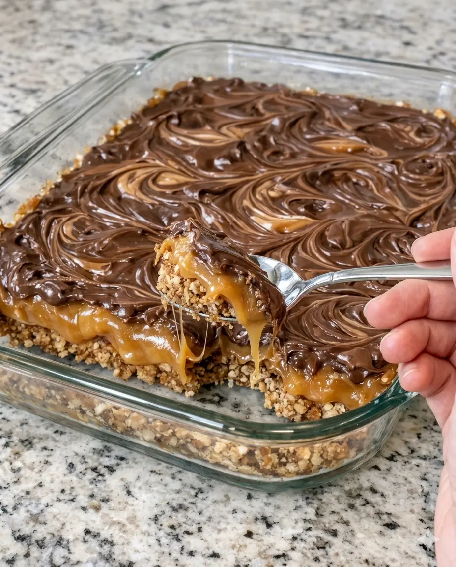 Caramel Pretzel Bars