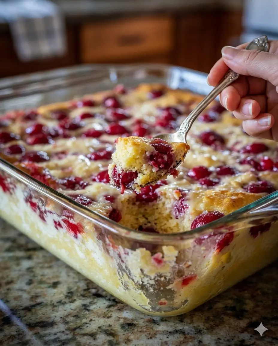 Cherry Custard Bake