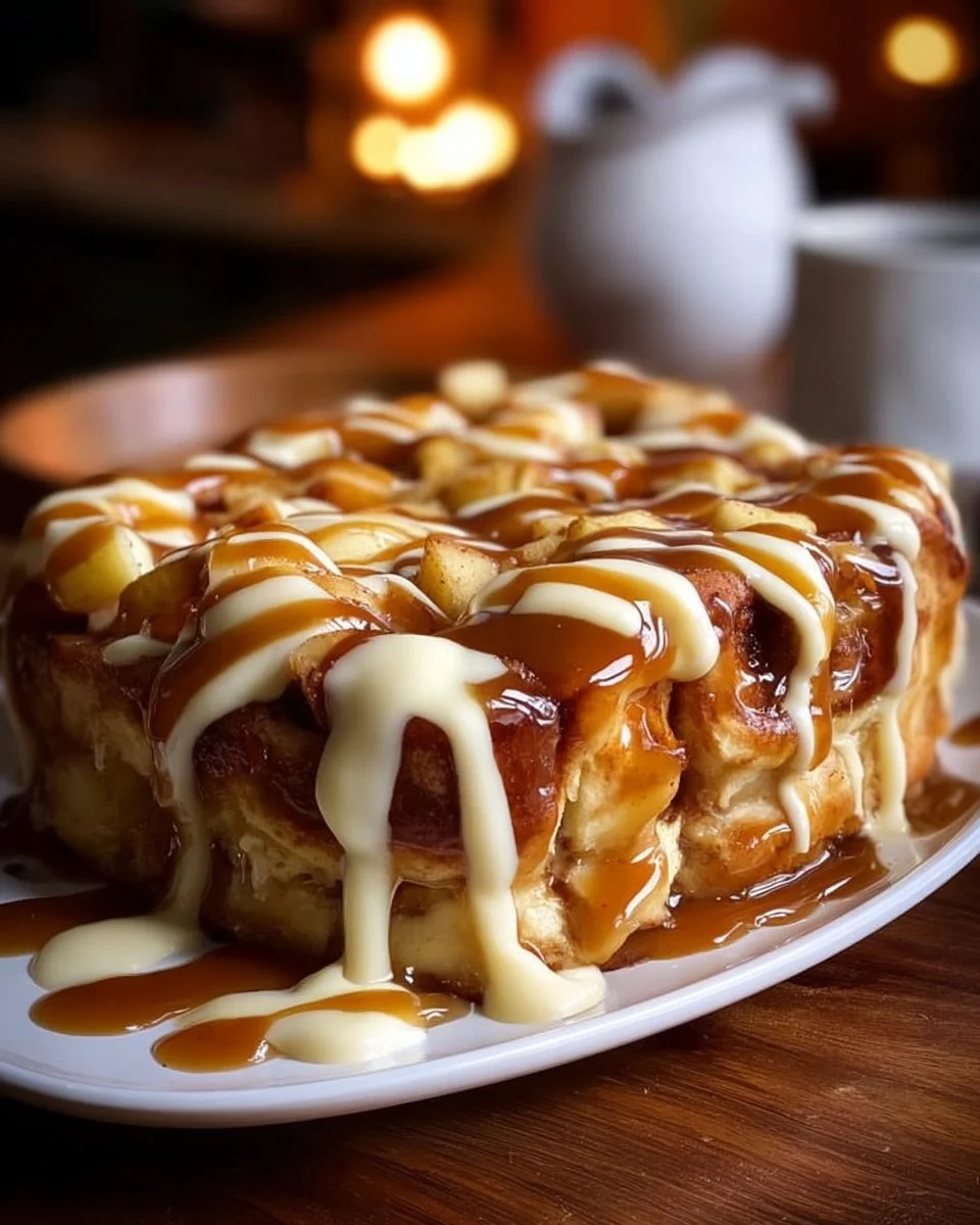 Cinnamon Roll Apple Lasagna