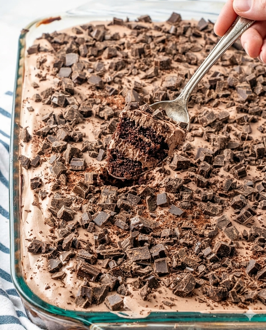 Death By Chocolate Poke Cake