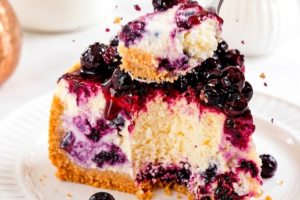 Easy Blueberry Cheesecake