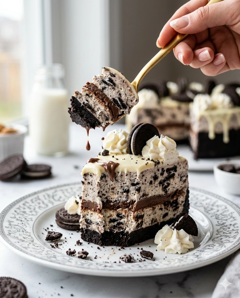 No-Bake Vegan Oreo Cheesecake