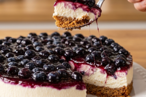 Blueberry Yoghurt Cheesecake